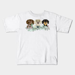 Triple Doxies Kids T-Shirt